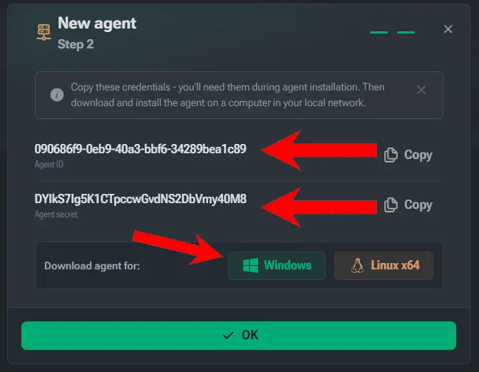 Скачивание агента HashCore Pulse для Windows